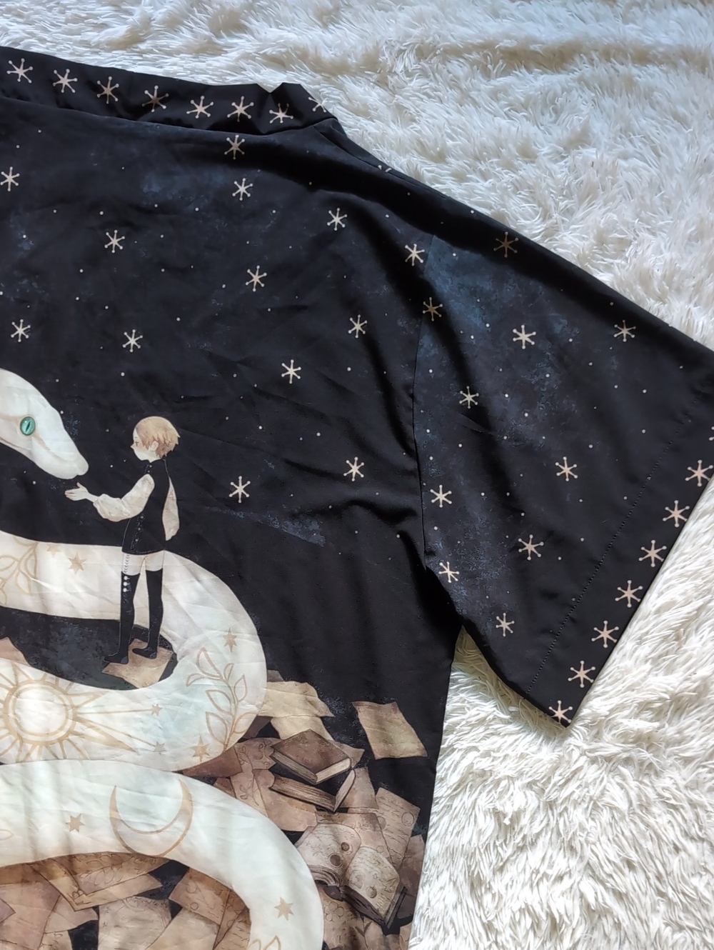 🔴SALE! Blackmilk The Snake and The Boy Kimono Style Flowy Witchy Gothic Robe - Picture 12 of 16